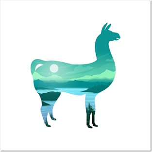 Llama Posters and Art